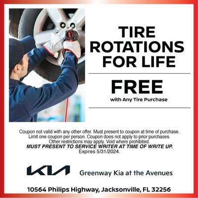 FREE Tire Rotations For Life